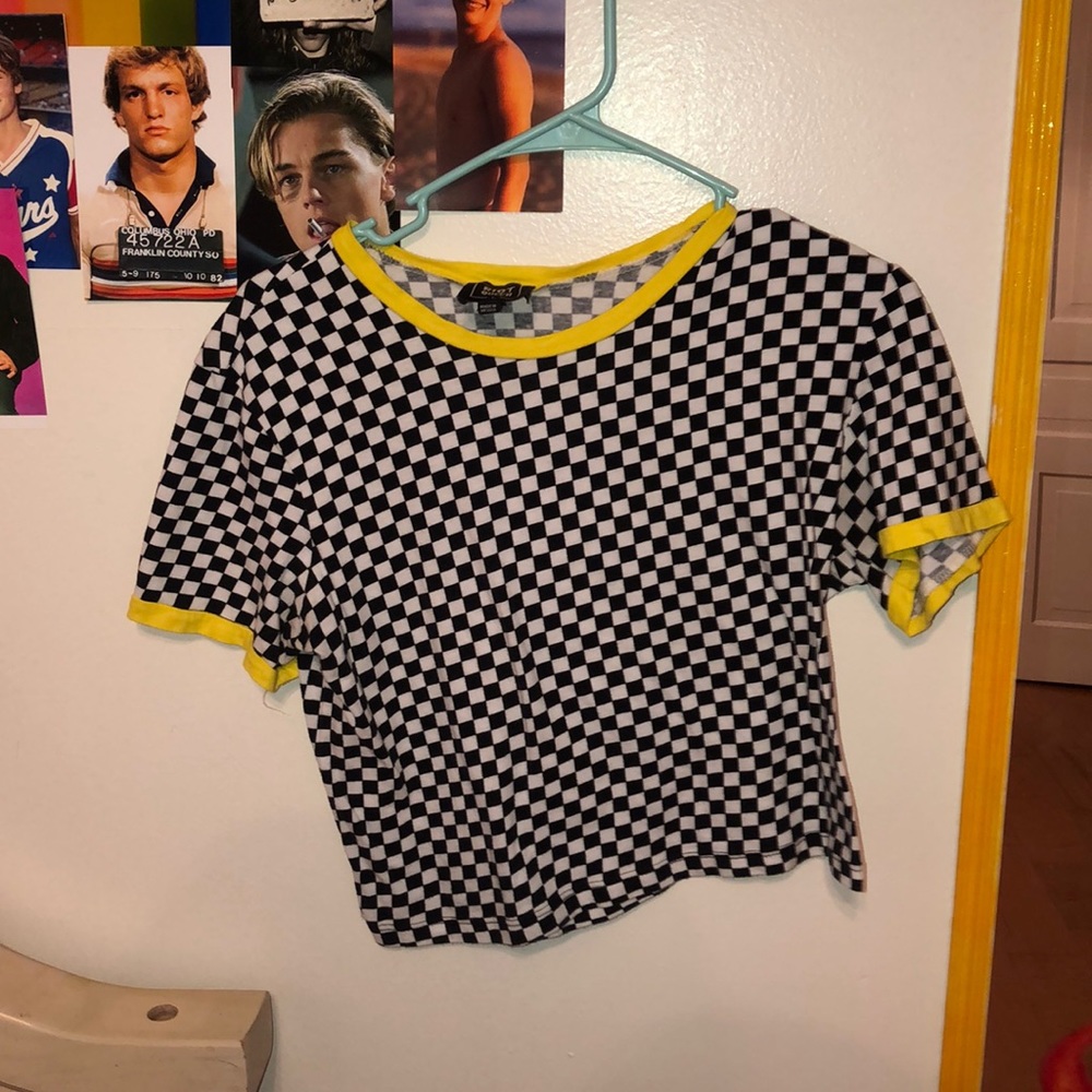 checkered tshirt